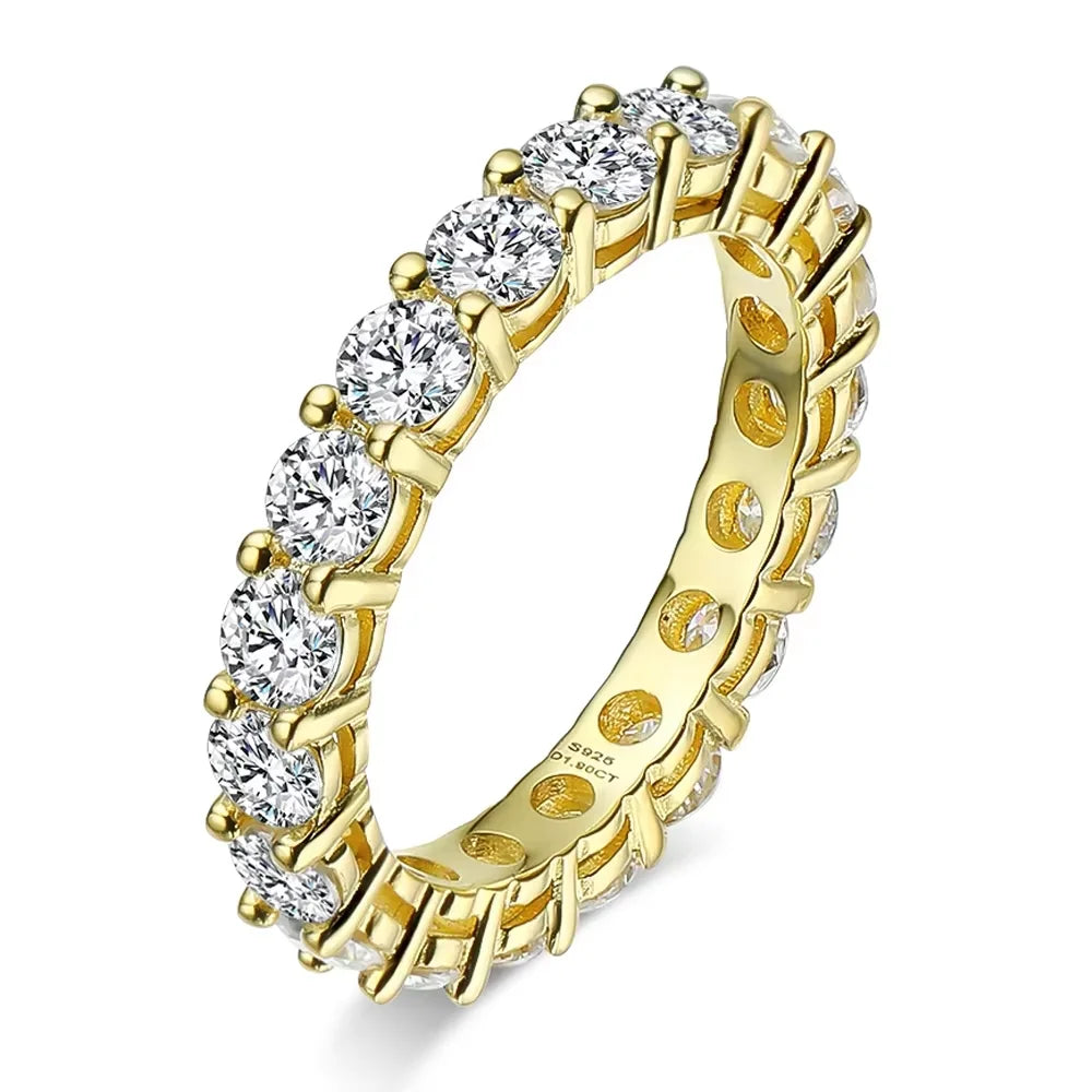 Serenity Moissanite Row Ring