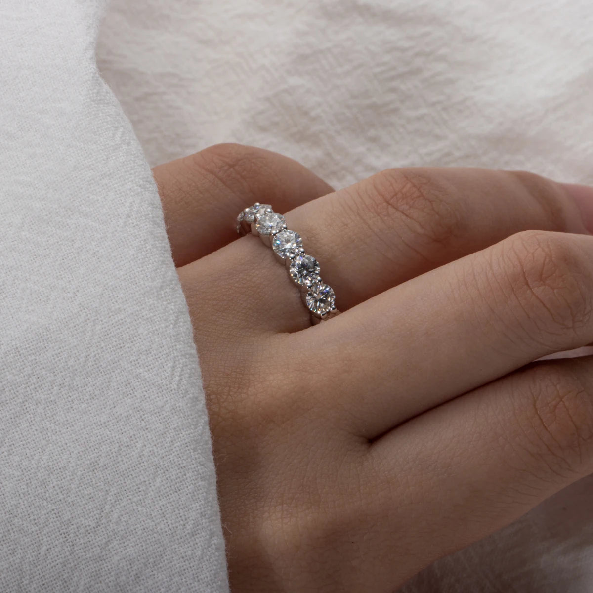 Eternity Moissanite Band Ring