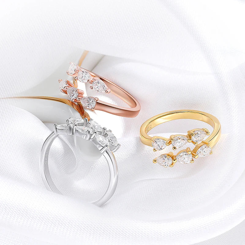 Marquise Pear Open Band Ring