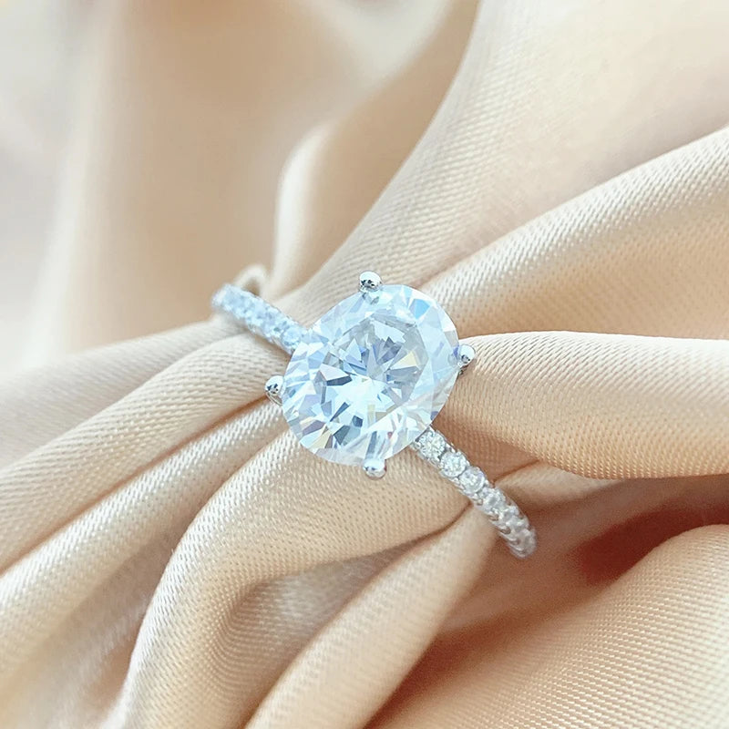 Oval Cut Pavé Engagement Ring