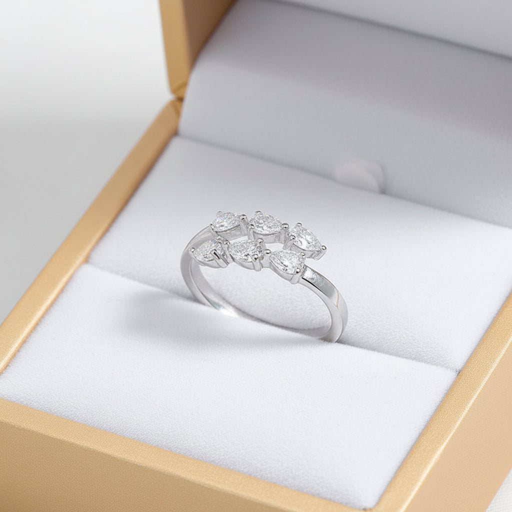 Marquise Pear Open Band Ring