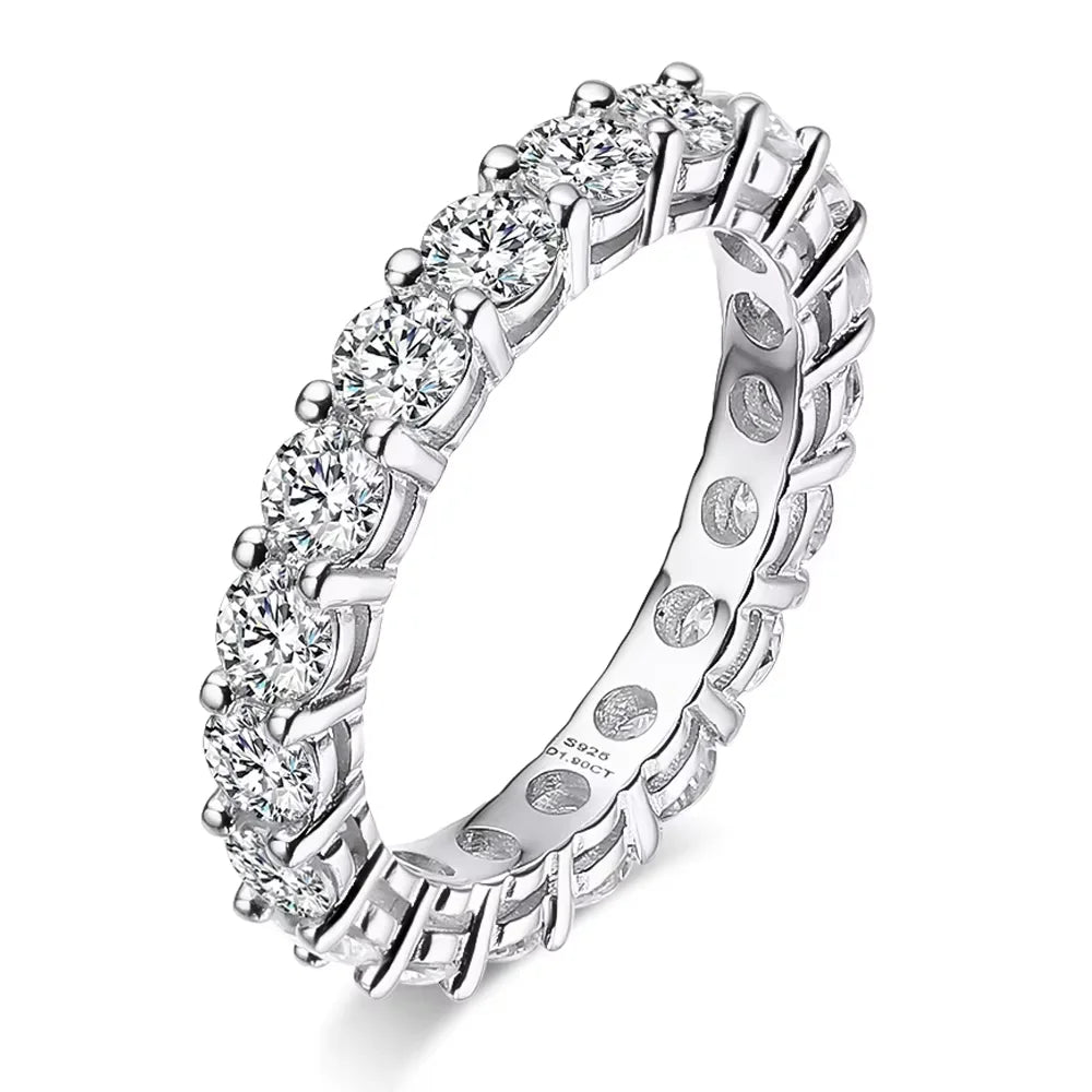Serenity Moissanite Row Ring