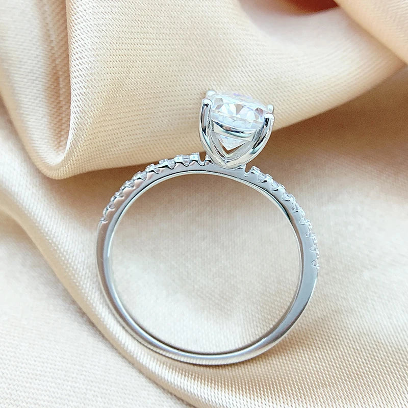 Oval Cut Pavé Engagement Ring