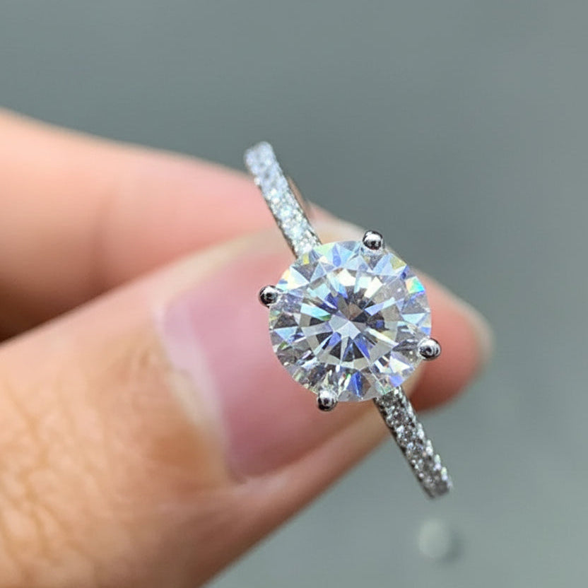 Oval Cut Pavé Engagement Ring