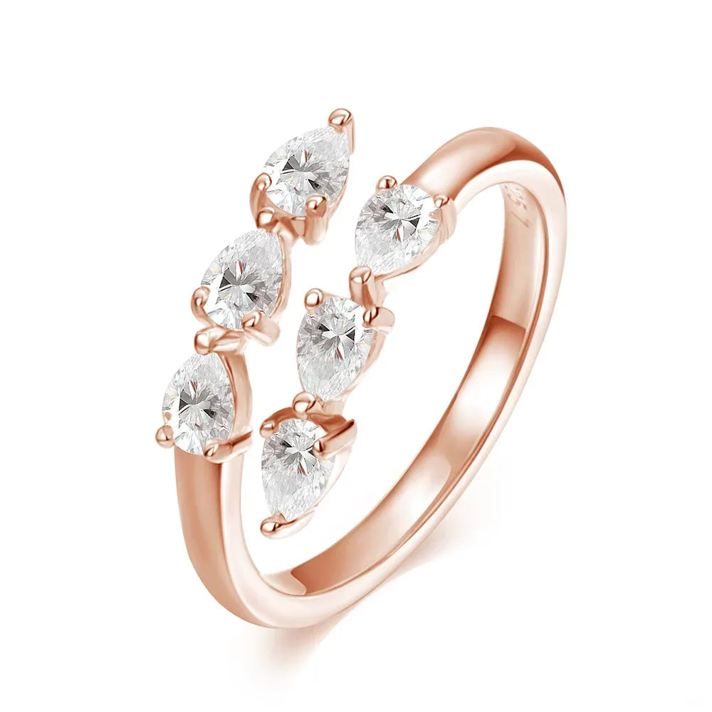Marquise Pear Open Band Ring
