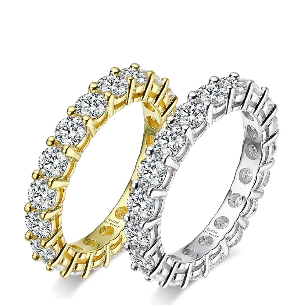 Serenity Moissanite Row Ring