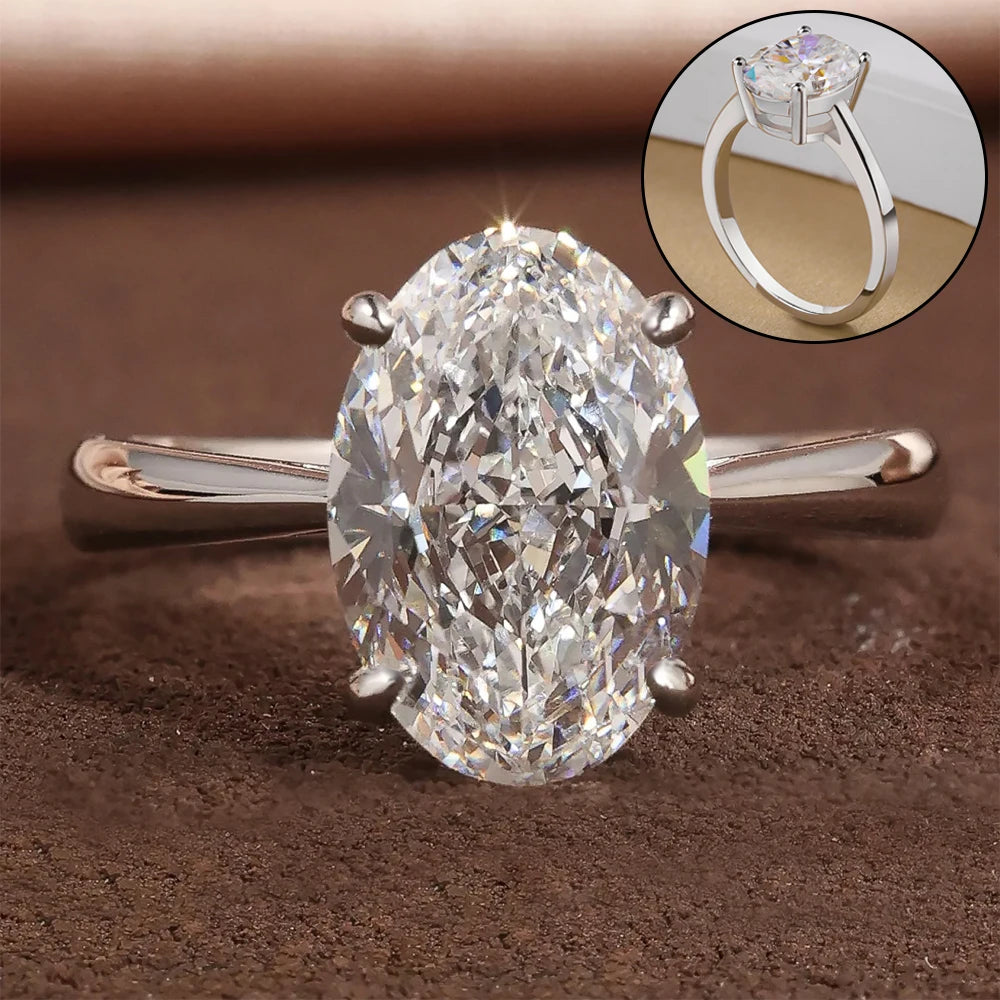 Oval Solitaire Signature Ring