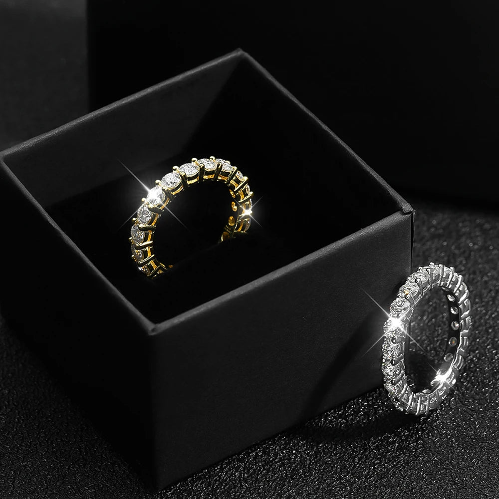Serenity Moissanite Row Ring