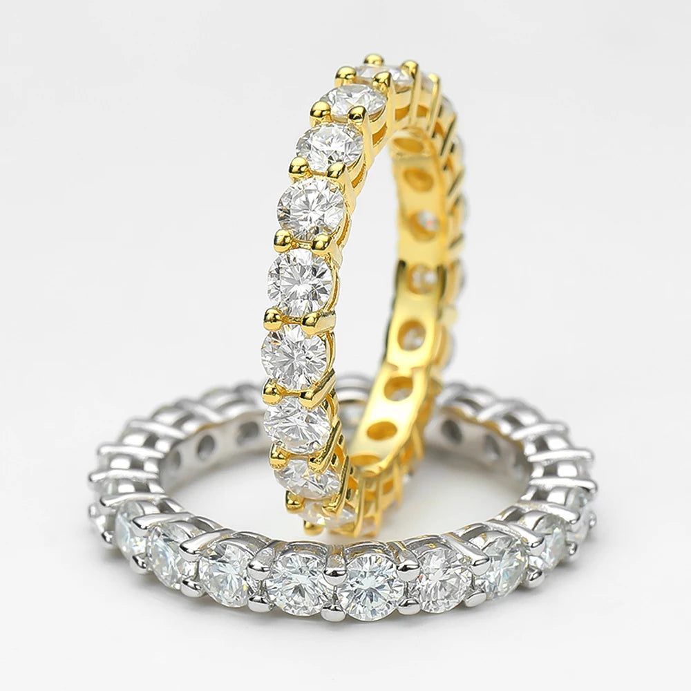 Serenity Moissanite Row Ring