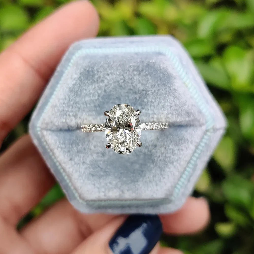 Oval Solitaire Signature Ring