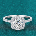 Cushion Halo Engagement Ring