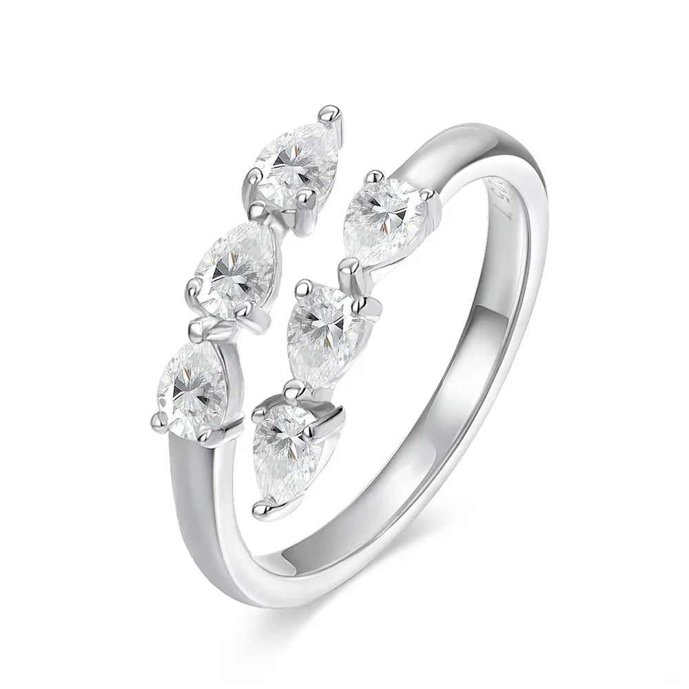 Marquise Pear Open Band Ring