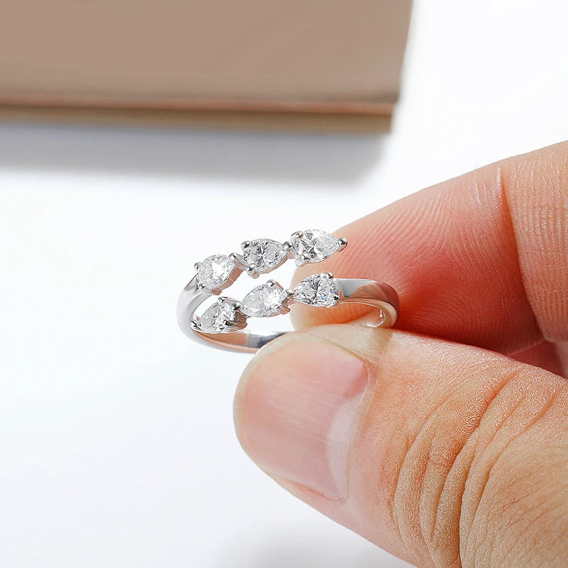 Marquise Pear Open Band Ring