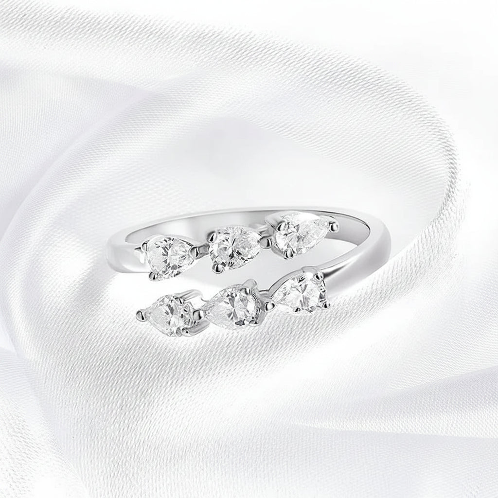 Marquise Pear Open Band Ring