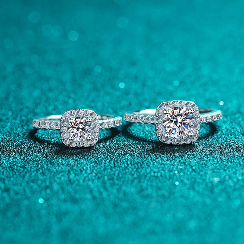 Cushion Halo Engagement Ring