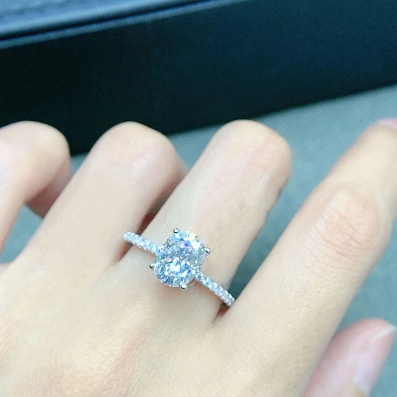 Oval Cut Pavé Engagement Ring
