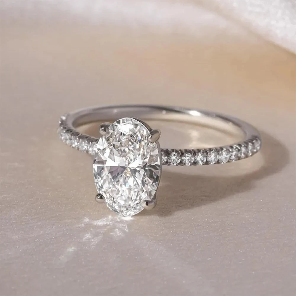 Oval Solitaire Signature Ring